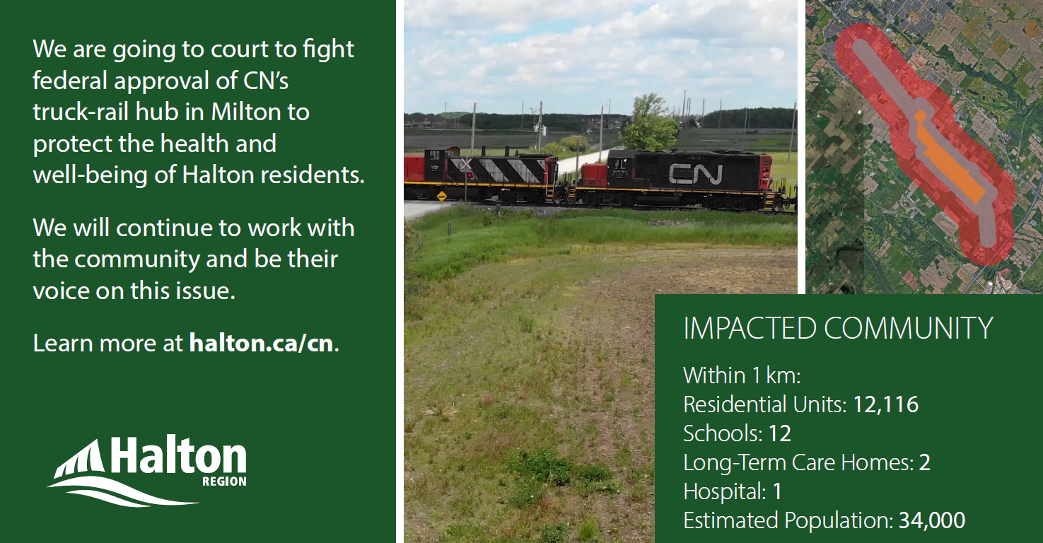 Judicial Review for CN Hub Called For By Halton Region