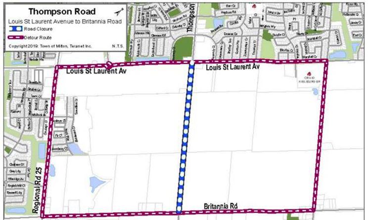 Thompson Road South Closure Notice